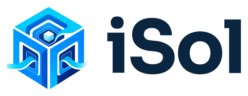 Logotipo iSol navy